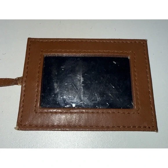 Vintage Dooney & Bourke All Weather Leather Navy Pebbled Wallet Checkbook - Picture 4 of 4